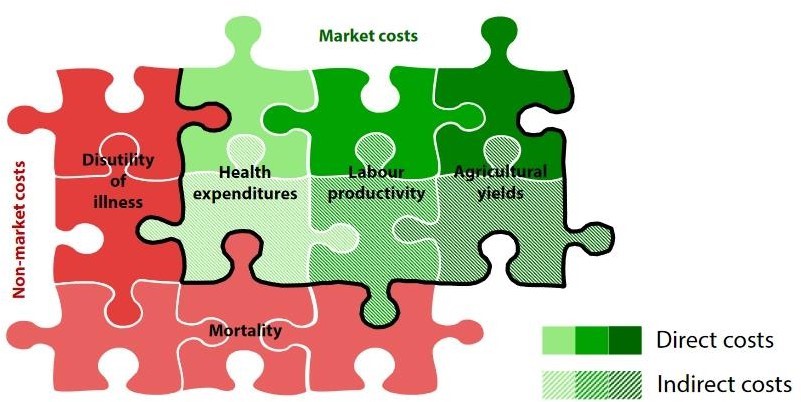 What are the Economic impacts of air pollution